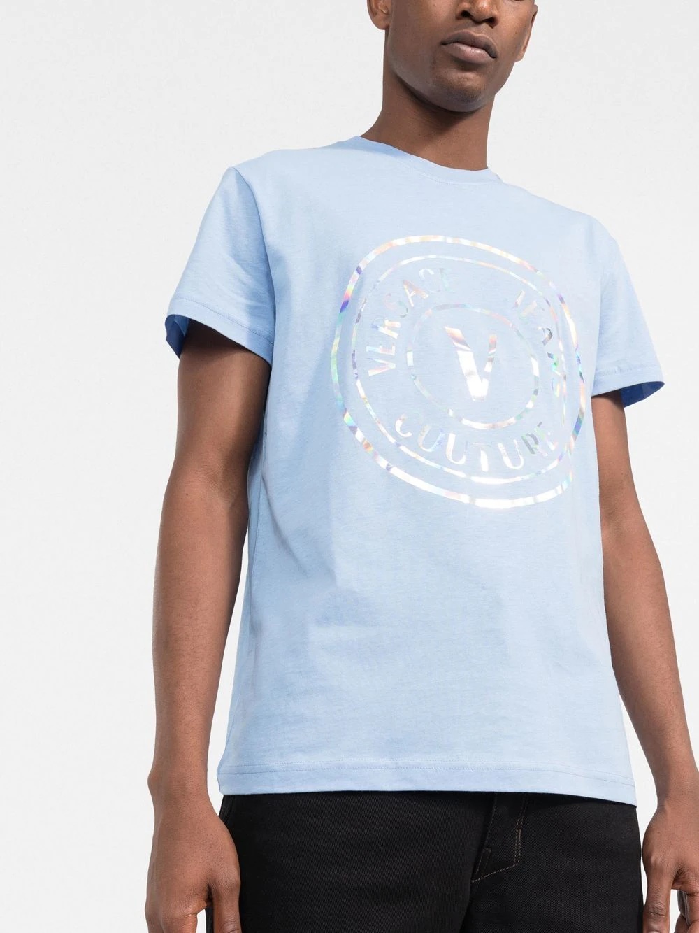 holographic logo print T-shirt - 3