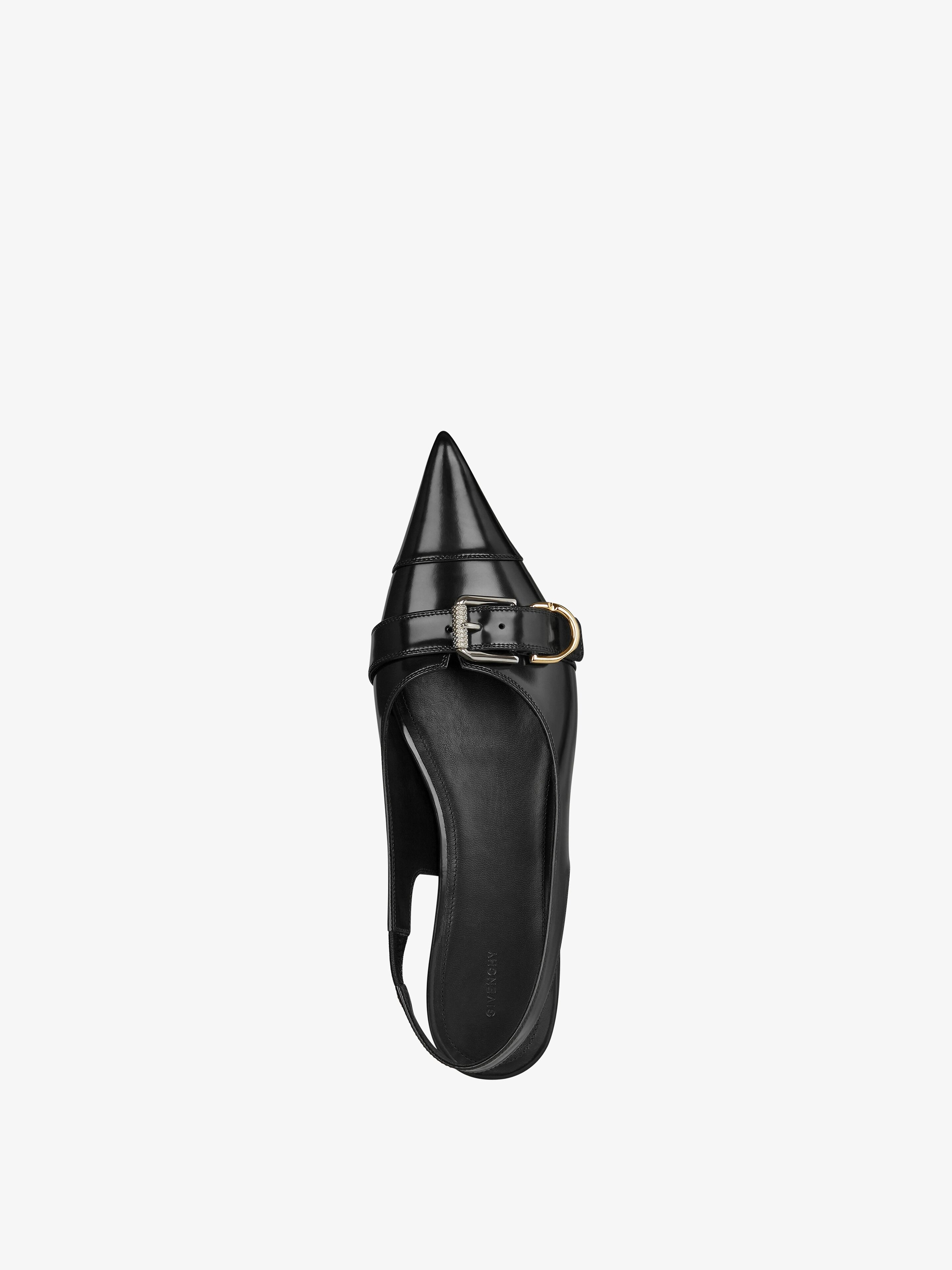 VOYOU FLAT SLINGBACKS IN LEATHER - 4