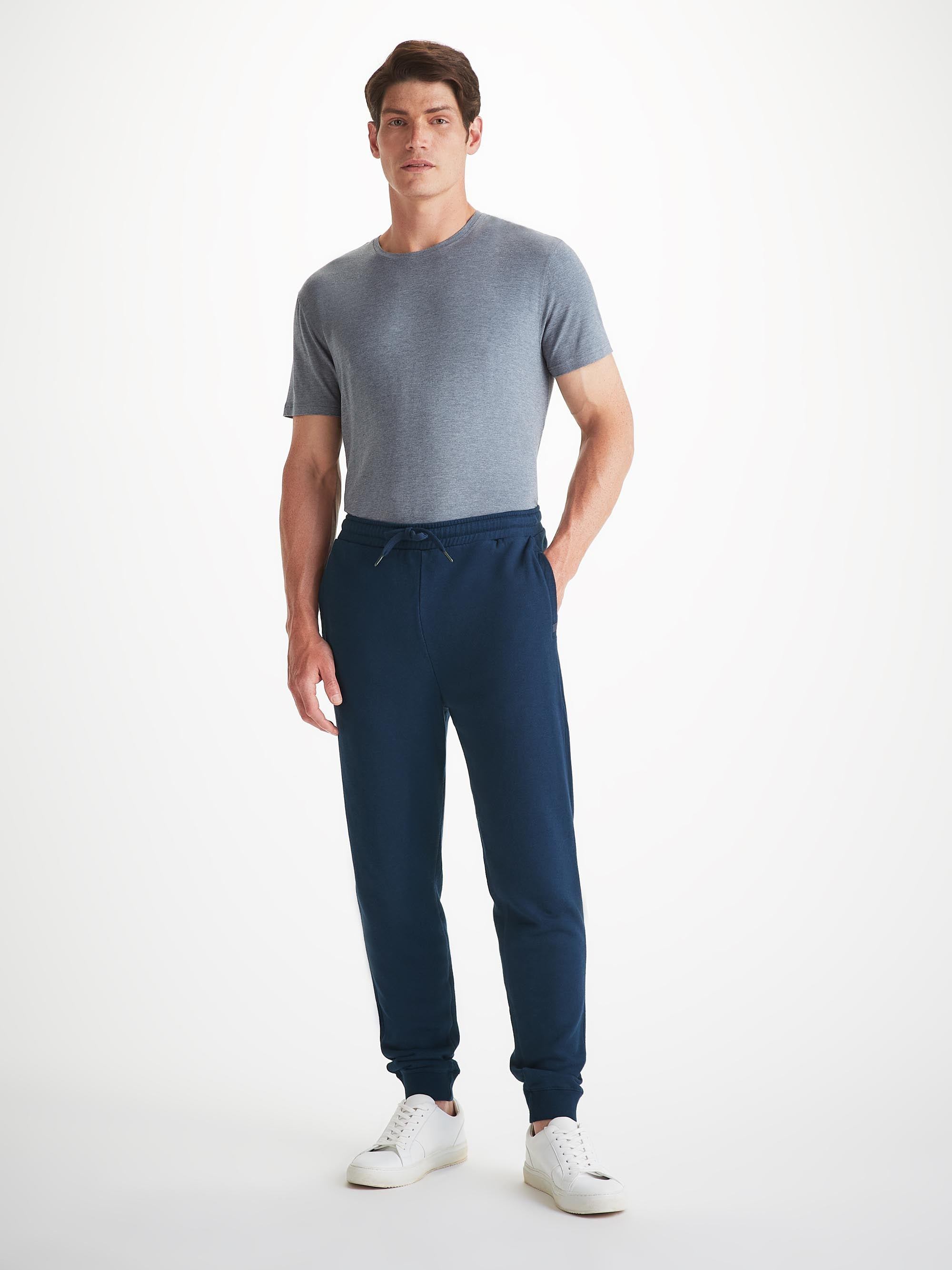 Men's Sweatpants Quinn Cotton Modal Navy - 3