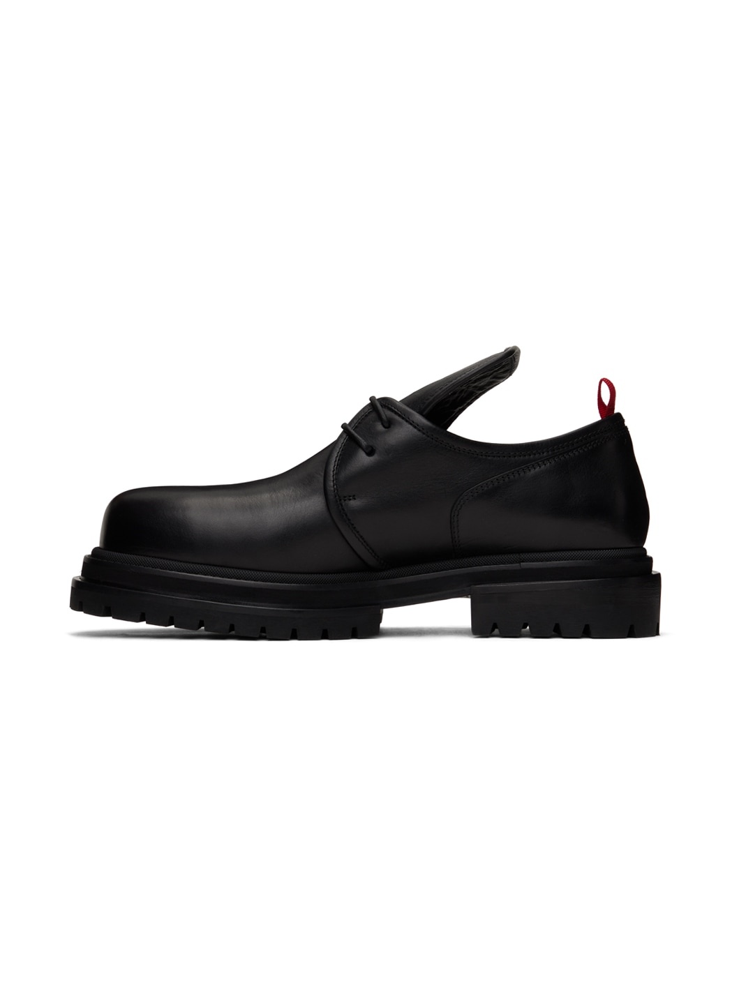 Black Leather Derbys - 3