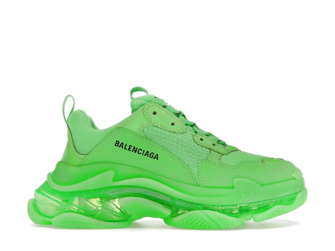 Balenciaga Triple S Neon Green Clear Sole (Women's) - 1