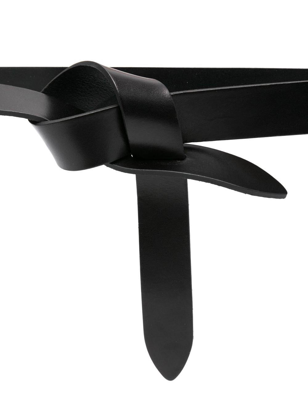 knotted leather belt - 2