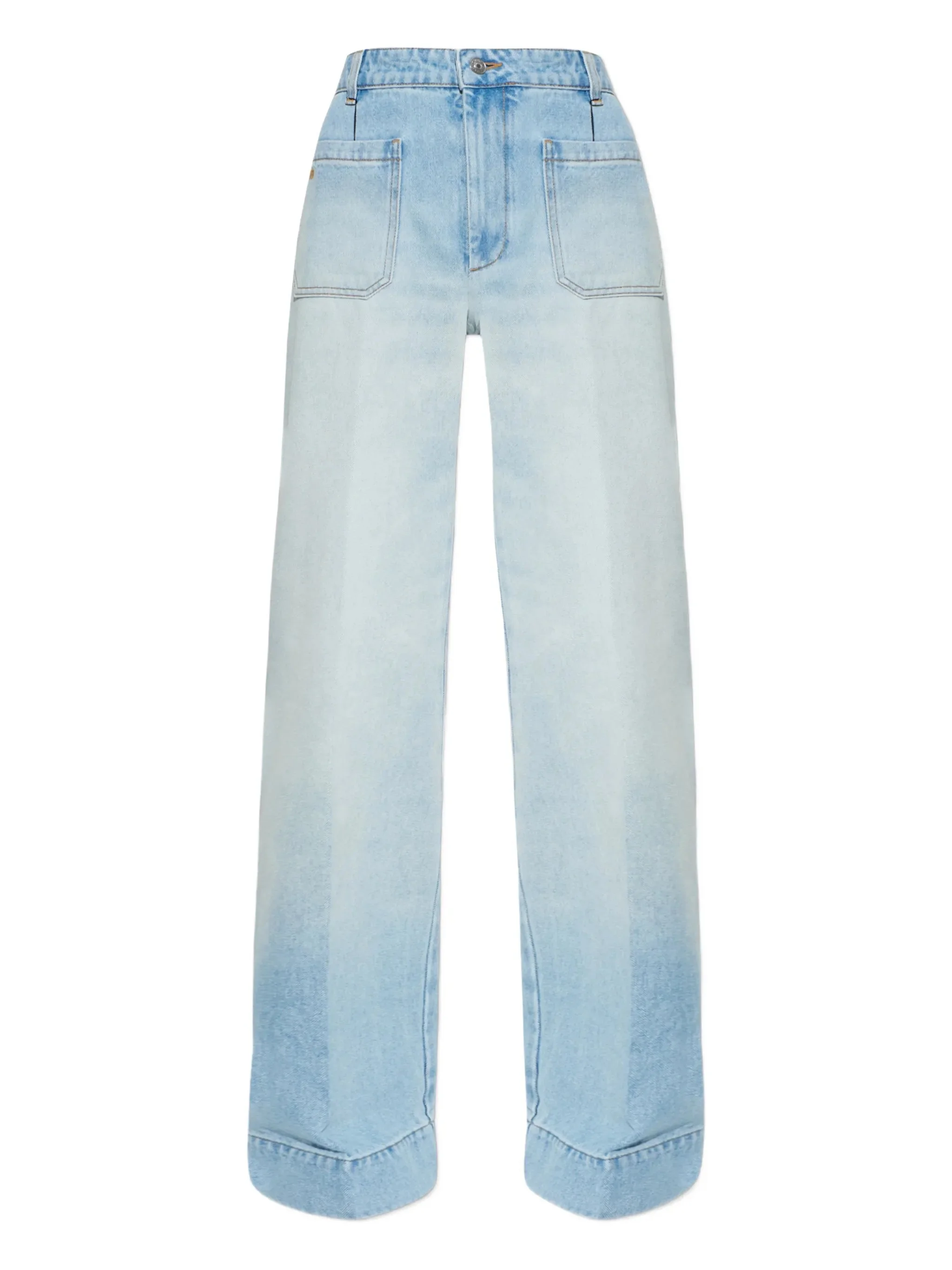 patch-pocket jeans - 1