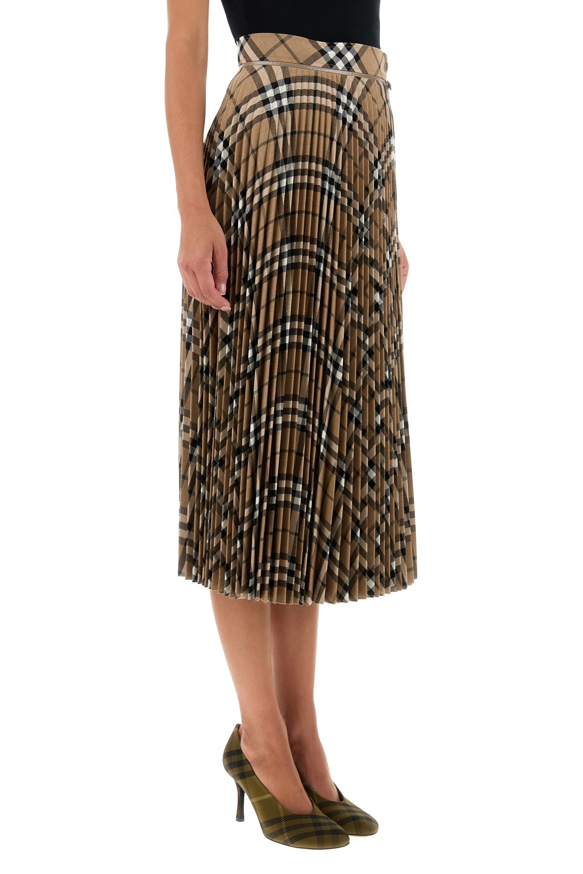 Embroidered polyester blend skirt - 3
