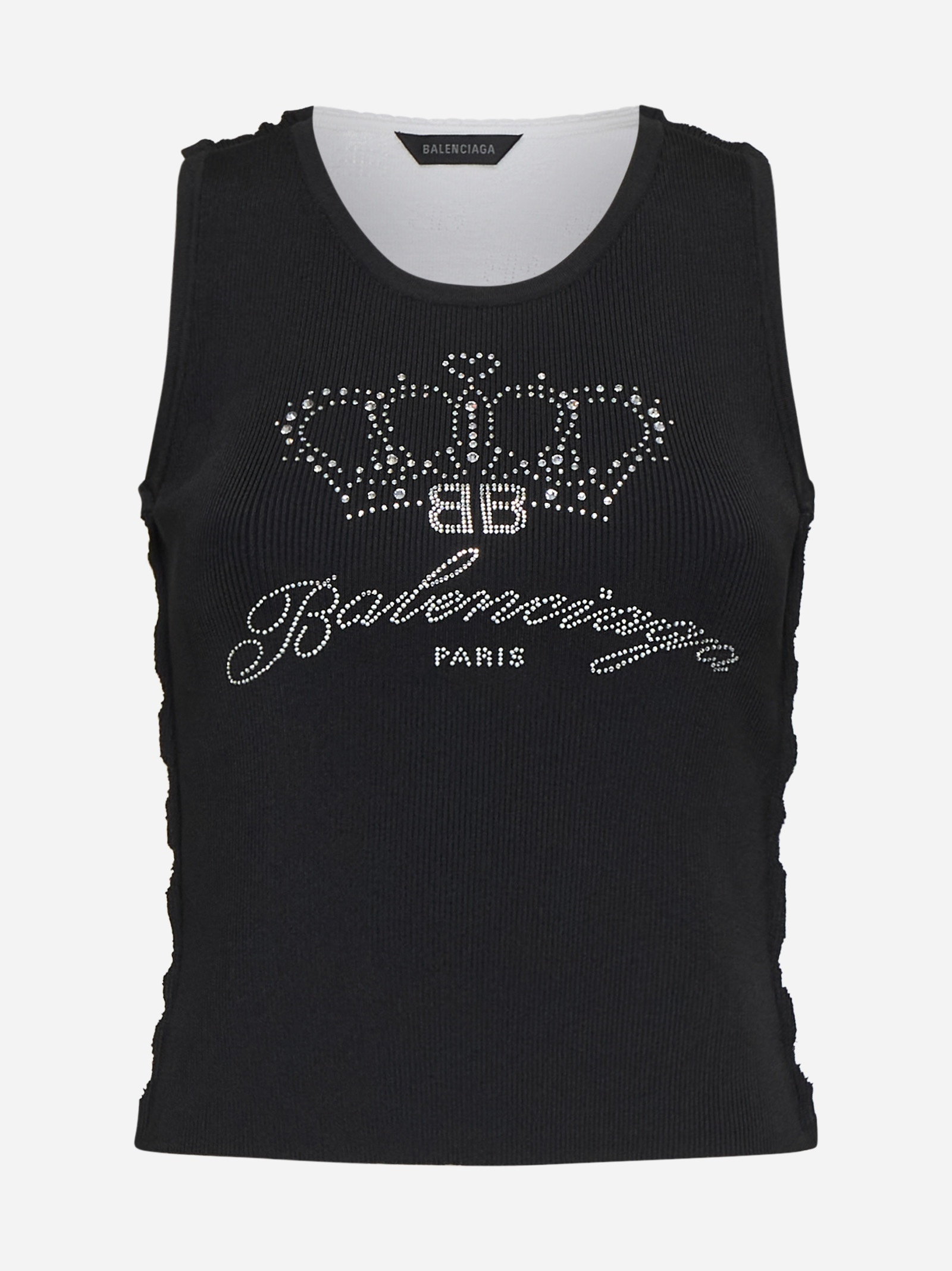 Logo knit tank top - 1