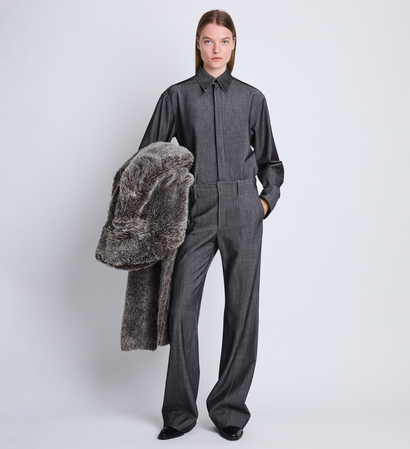 Proenza Schouler Barbara Pant in Wool Melange outlook