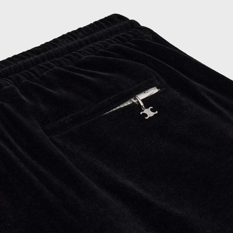 TRIOMPHE FLARED JERSEY TRACK PANTS IN VELVET JERSEY 4