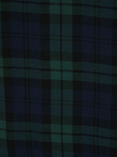WTAPS plaid-check fringed scarf outlook