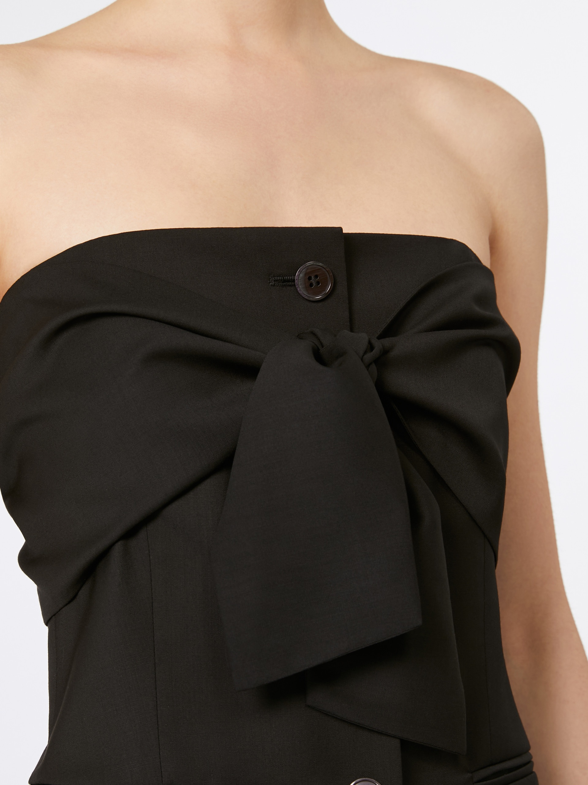 VERUSKA Woollen cloth corset top - 5