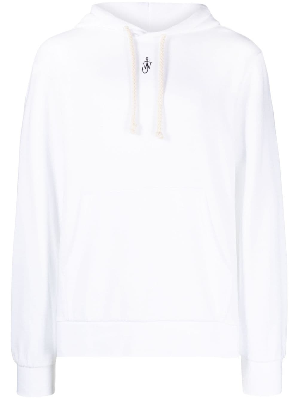 Anchor-embroidered hoodie - 1