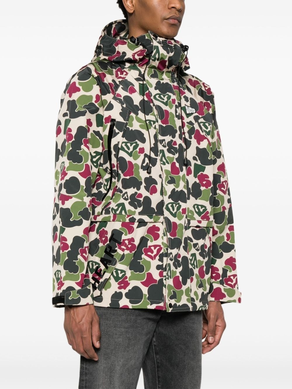 logo-appliquÃ© hooded jacket - 3