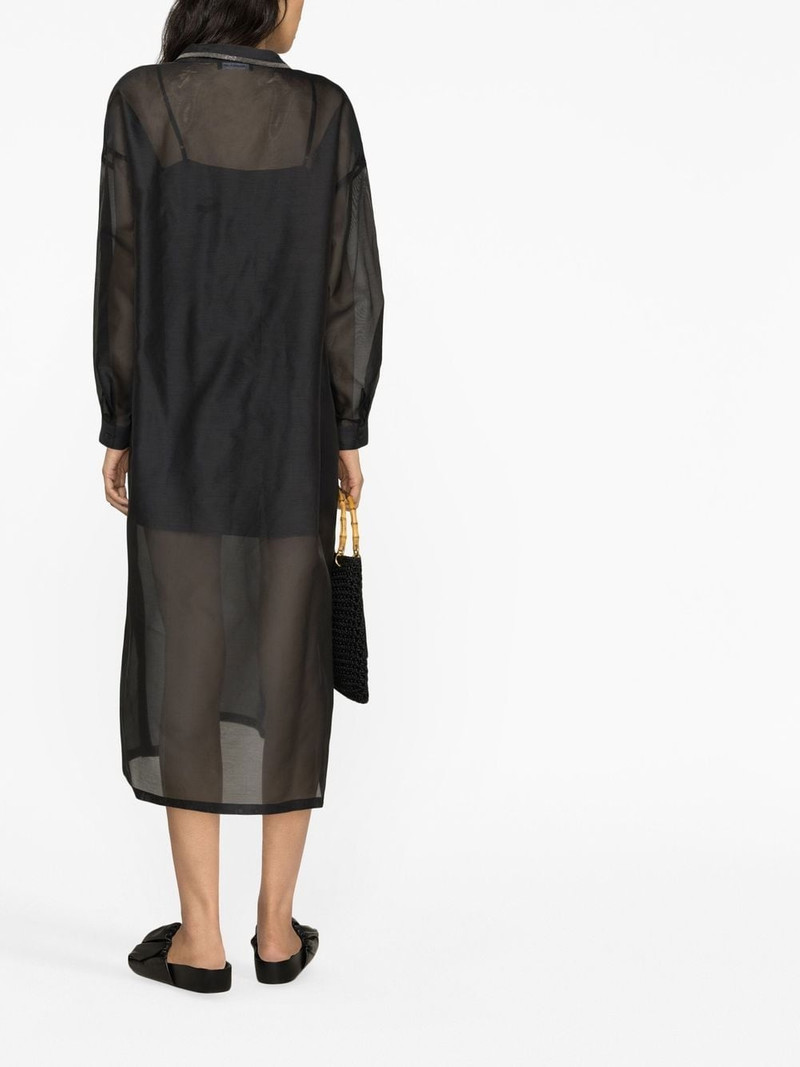 silk-blend midi dress 4