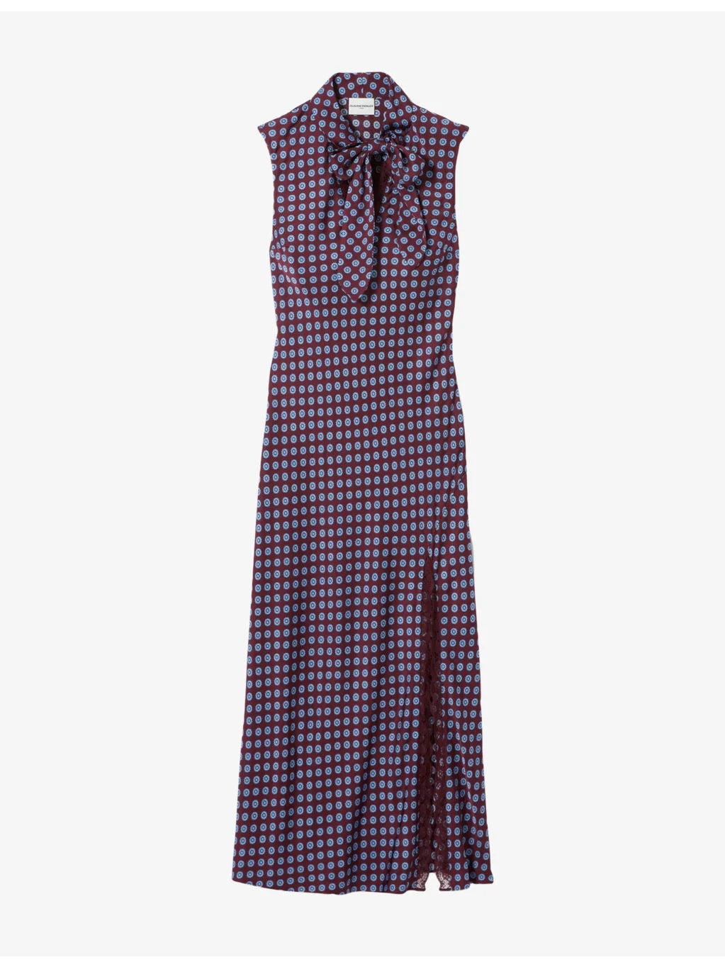 Sleeveless Abstract-Print Woven Maxi Dress - 1