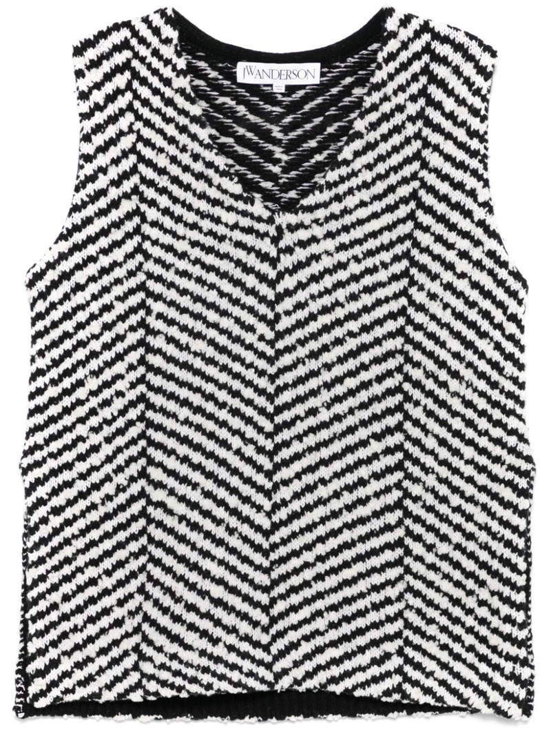 chevron-knit top 1