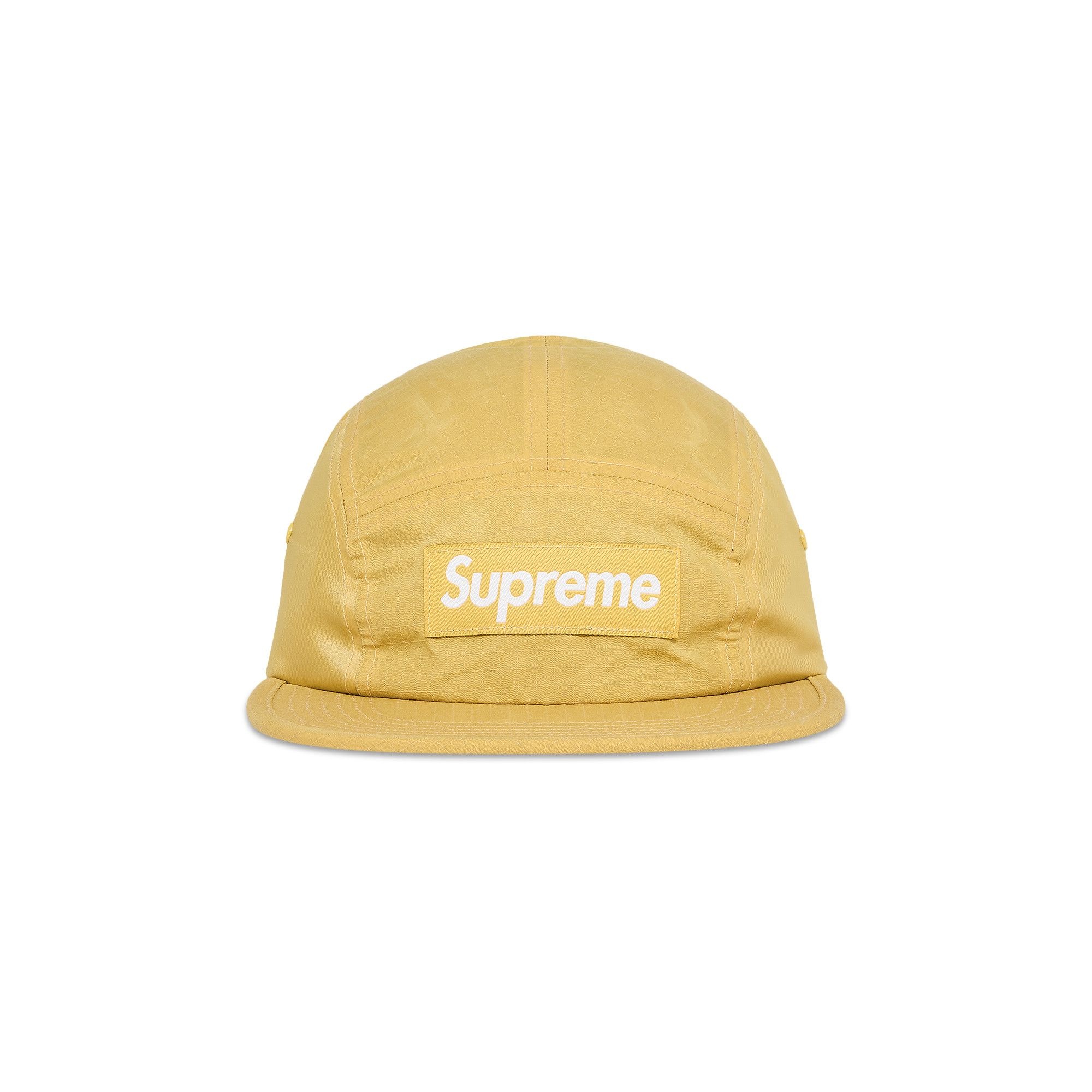 Supreme Waxed Ripstop Camp Cap 'Yellow' - 1