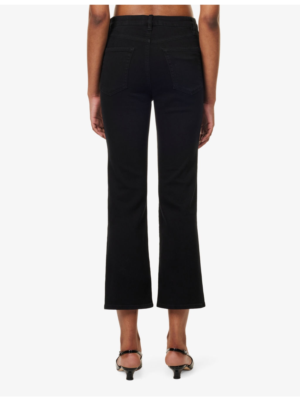 The Reboot Crop Flared Straight-Leg High-Rise Stretch-Denim Blend Jeans - 4