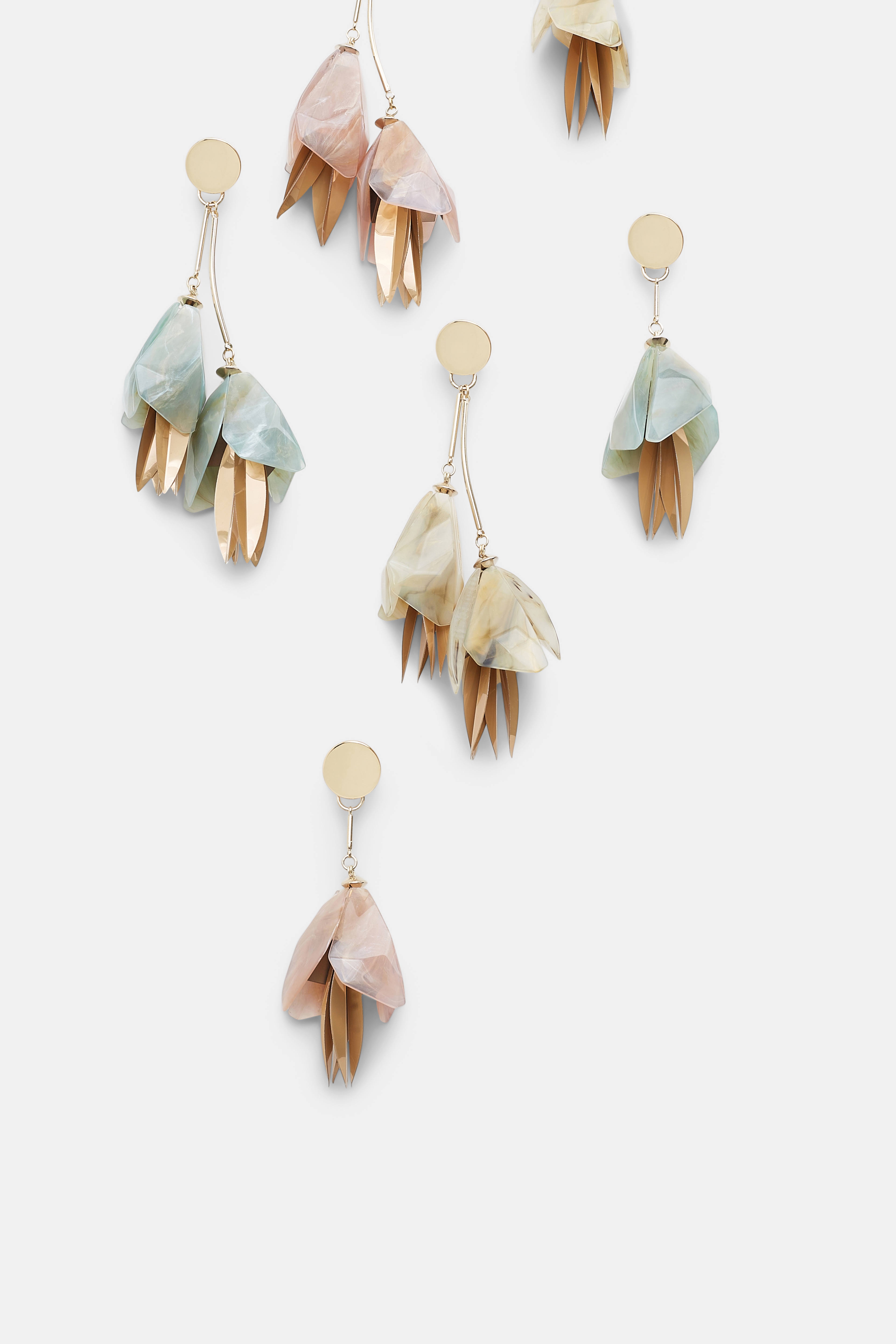FLOWER POWER asymmetric earrings - 5