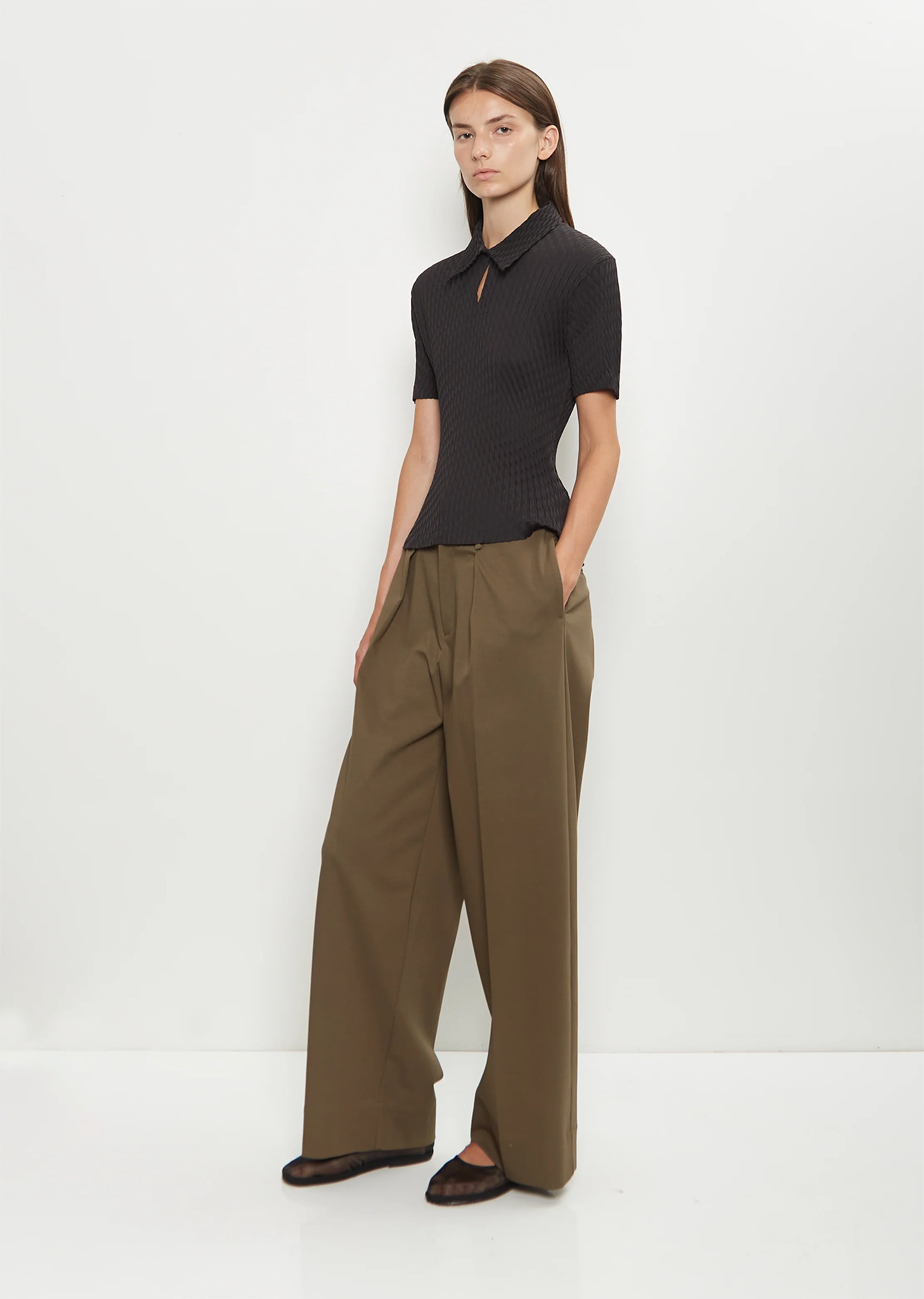 Sleek Pleats Shirt - 4