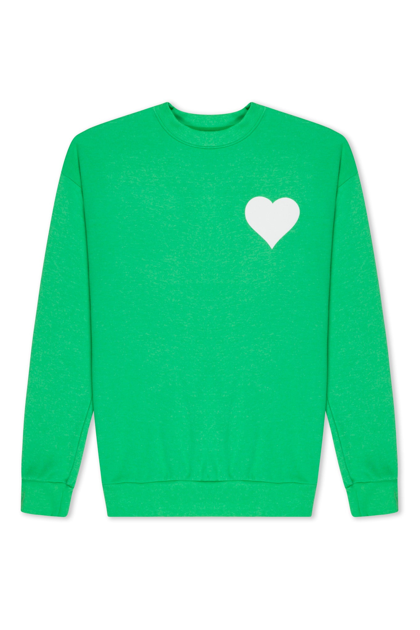 BRIGHT GREEN HEART SWEATSHIRT - 6