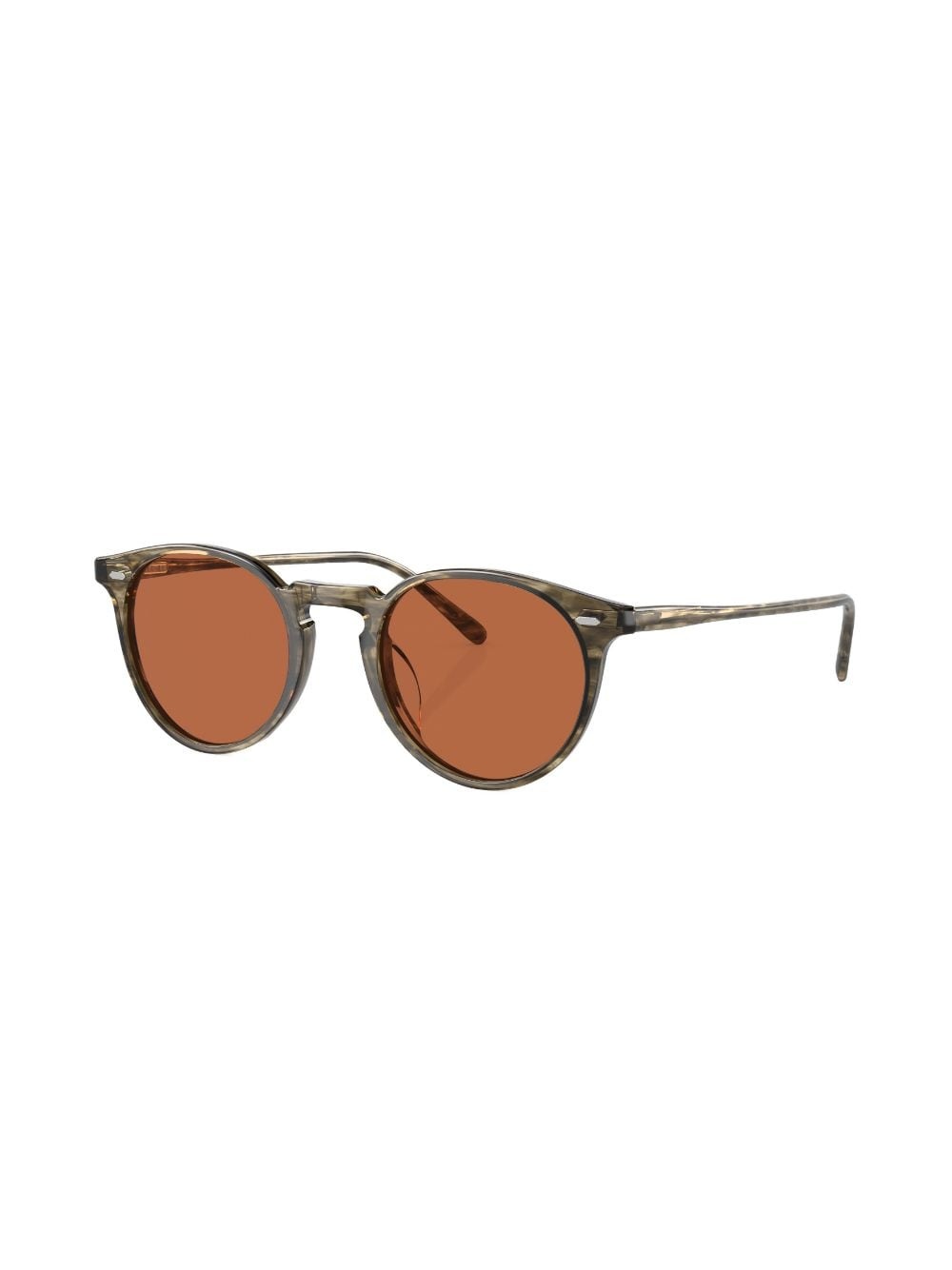 round-frame tinted-lenses sunglasses - 2