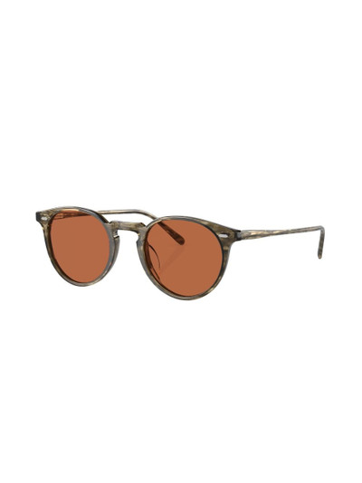Oliver Peoples round-frame tinted-lenses sunglasses outlook