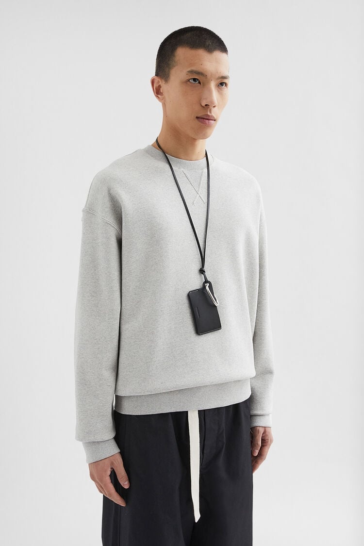 Cotton Terry Crew-Neck Sweatshirt - 2