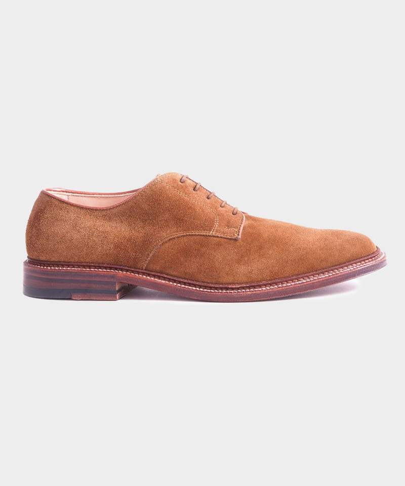 Alden Unlined Suede Plain Toe Blucher 1