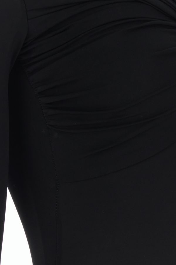 Black stretch viscose top - 3