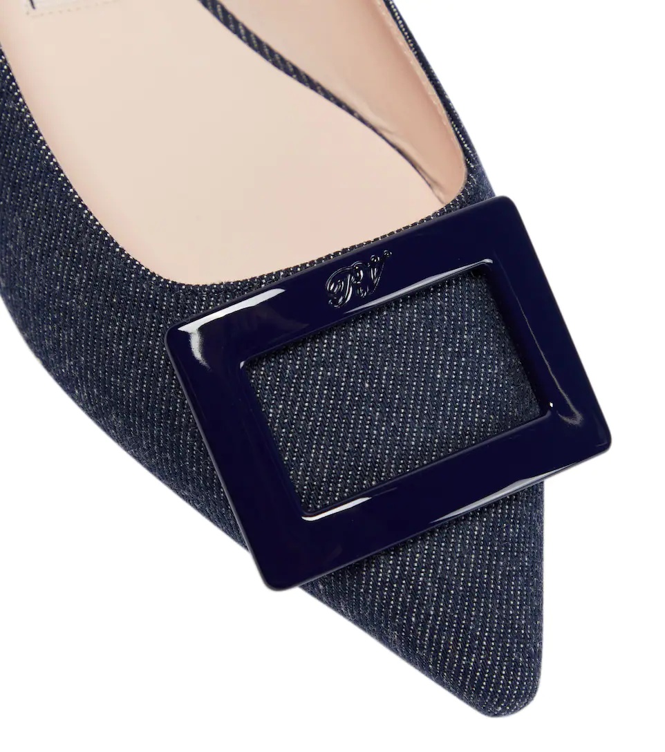 Gommettine Ball denim ballet flats - 6