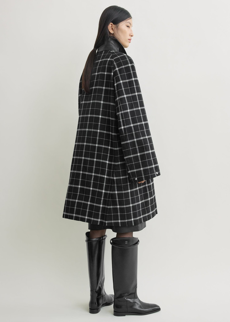 Windowpane country coat black/white 4