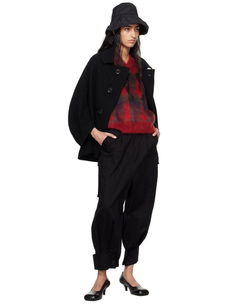 Y's Black Bellows Pocket Trousers outlook