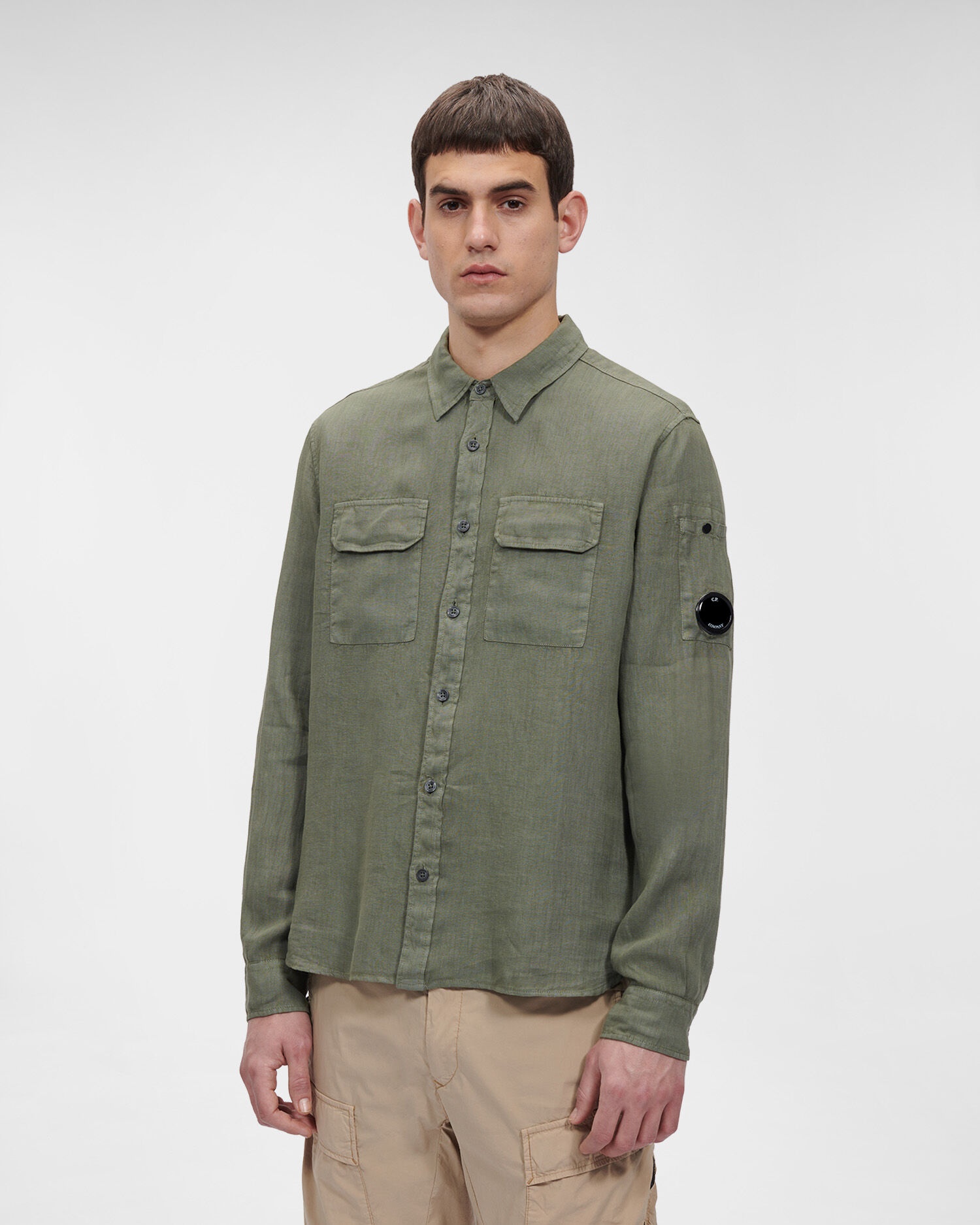 Resined Linen Pocket Shirt - 2