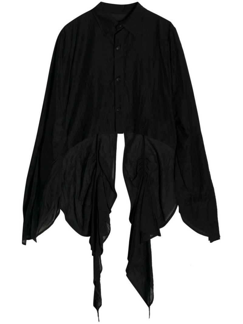 asymmetric cotton-silk shirt 1
