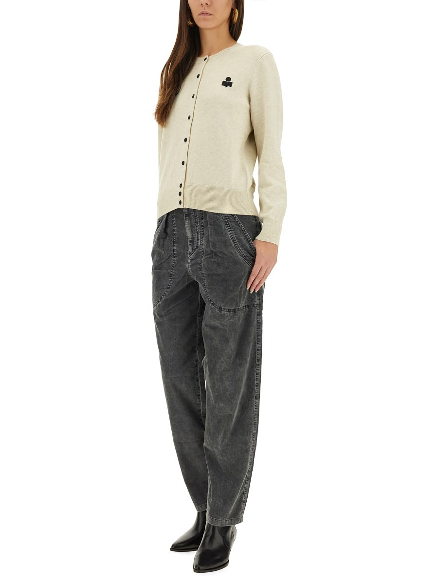 CARDIGAN MONA IN MISTO COTONE CON LOGO - 2