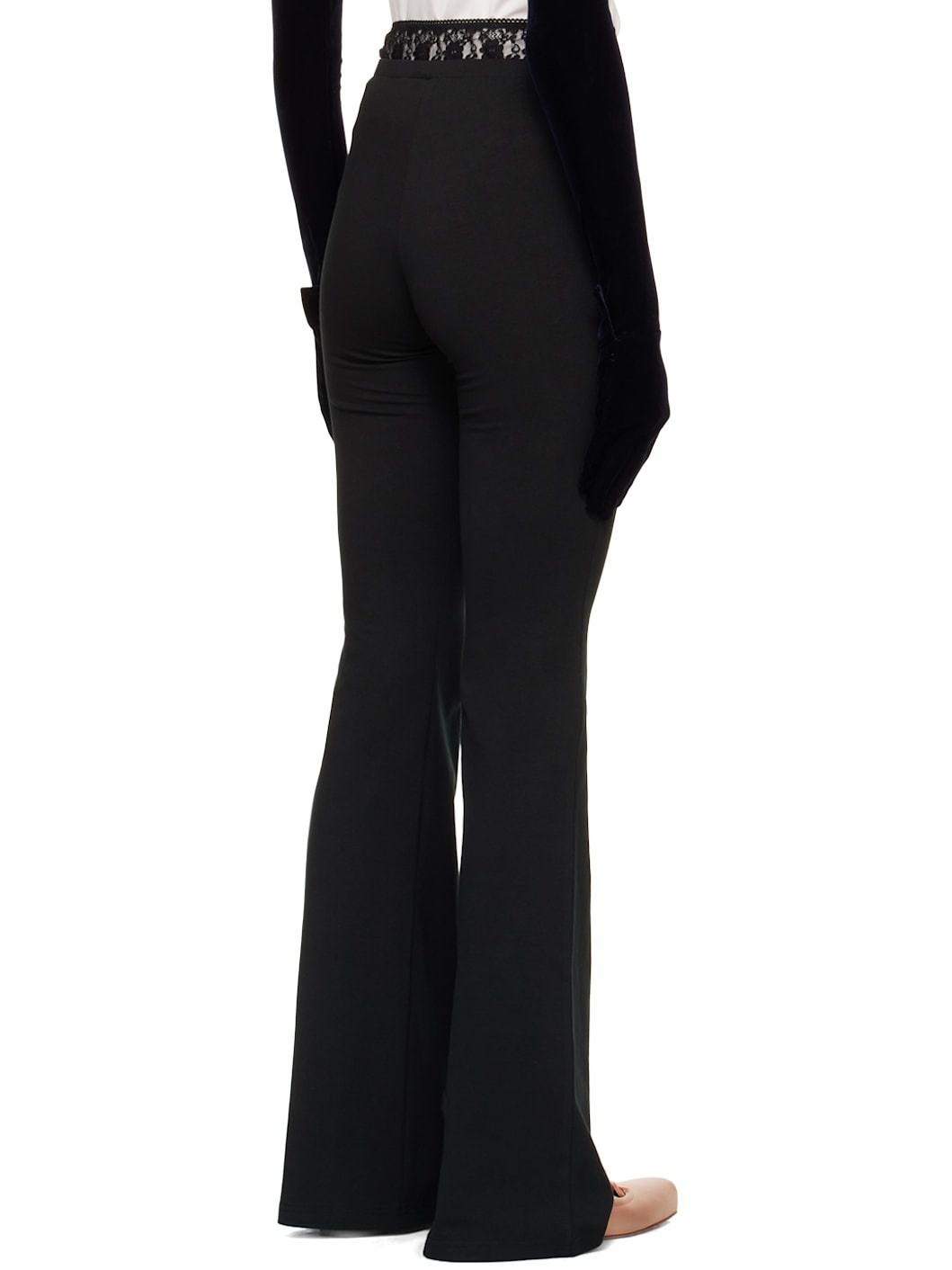 Black Panty Waist Lounge Pants - 3