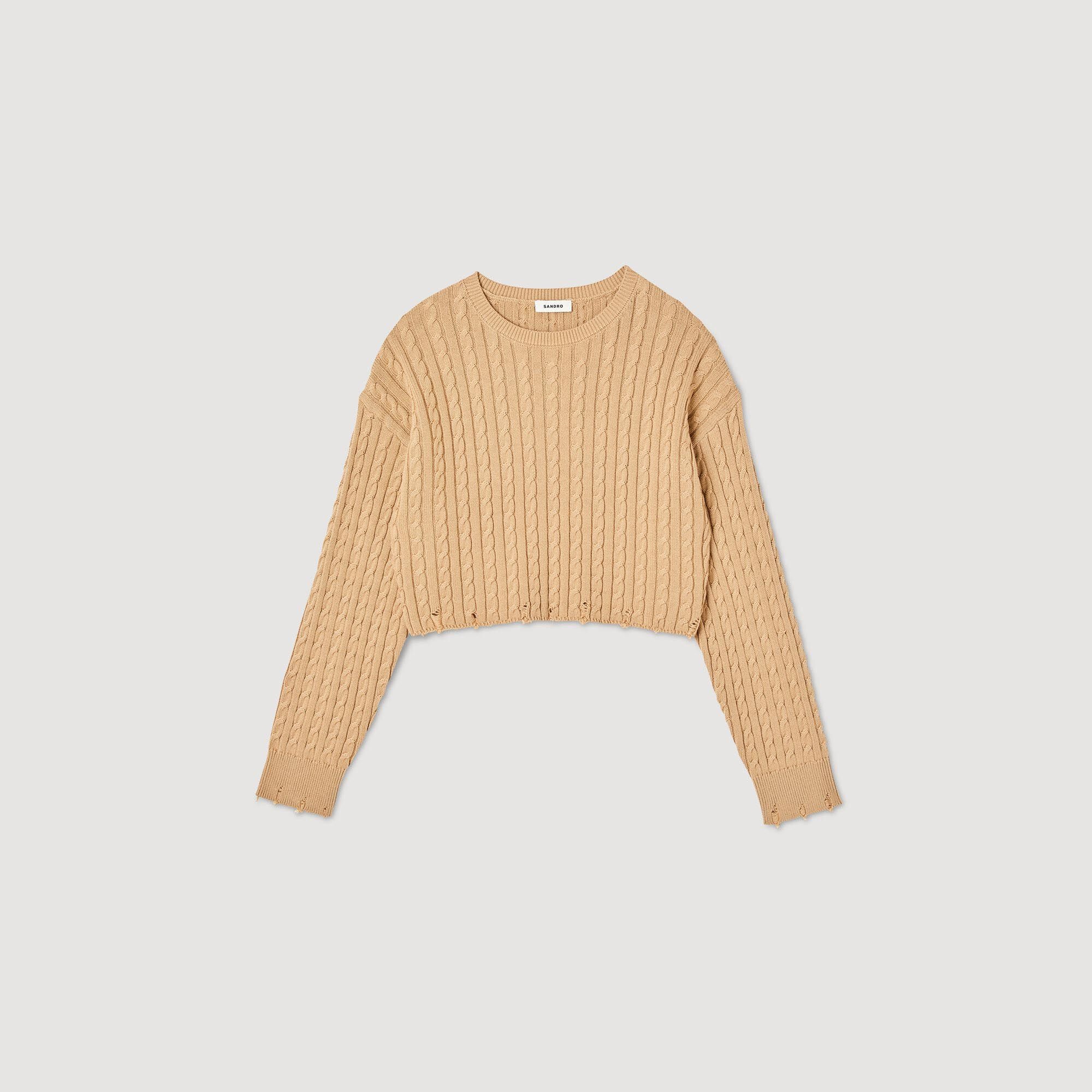OVERSIZED CROPPED SWEATER - 1