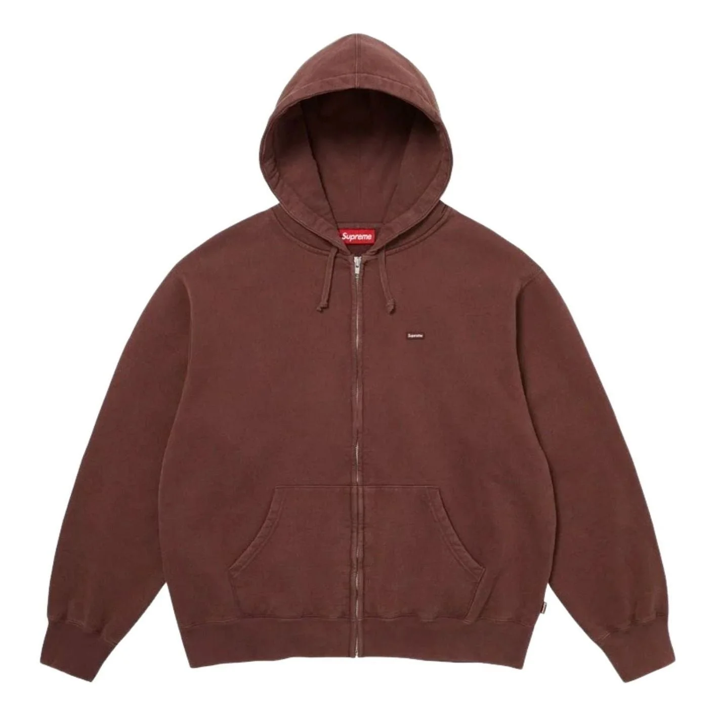 Supreme FW26 Small Box Zip Up Hooded Sweatshirt 'Brown' SUP-FW26-031-BRN - 1