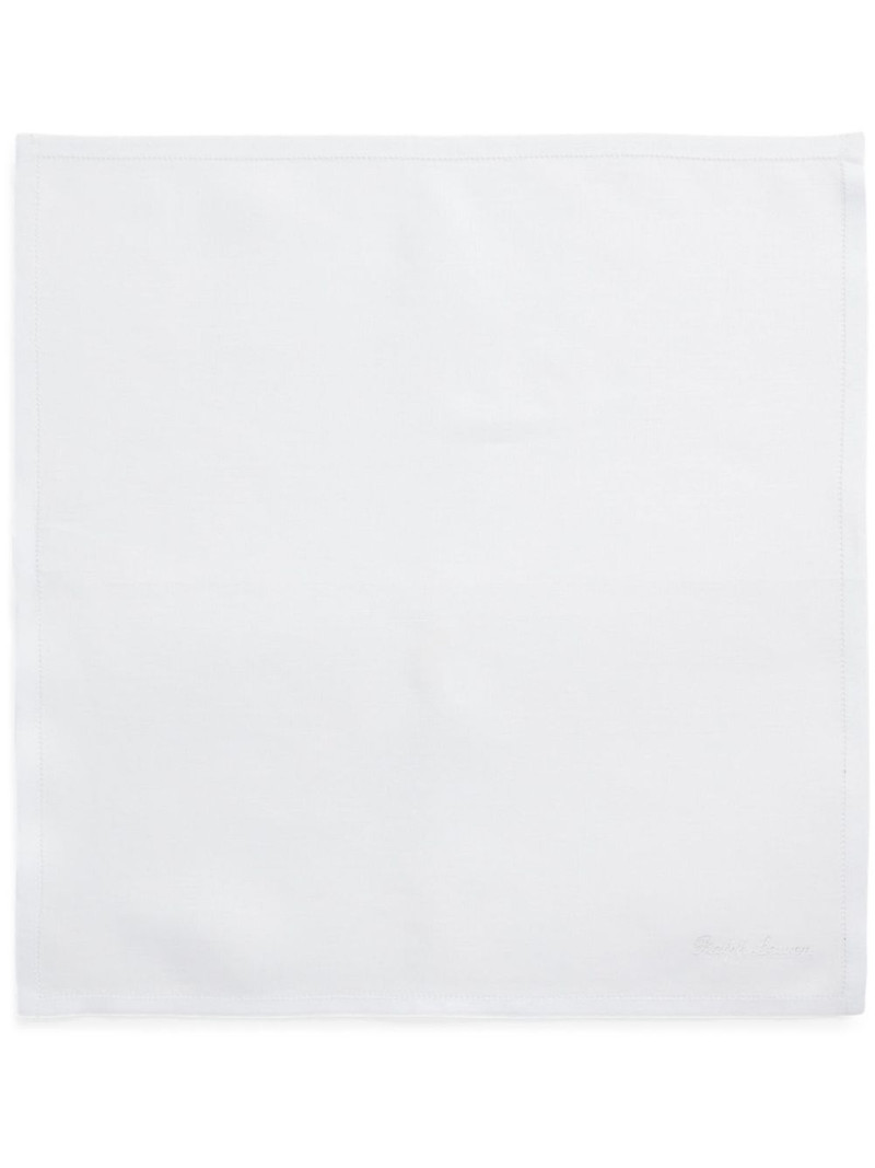 로고 자수 린넨 scarf 1
