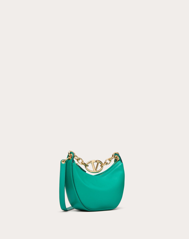 VLOGO MOON MINI HOBO BAG IN NAPPA LEATHER WITH CHAIN 3