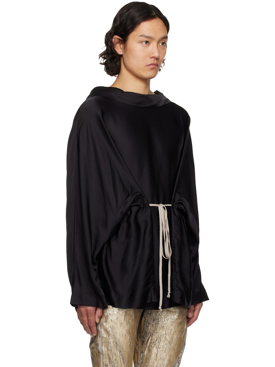 Black Hollywood Hooded Tunic Hoodie - 2