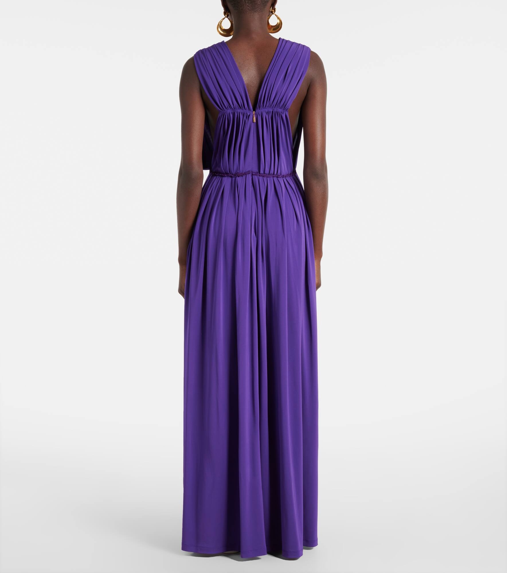 Walter pleated jersey maxi dress - 3