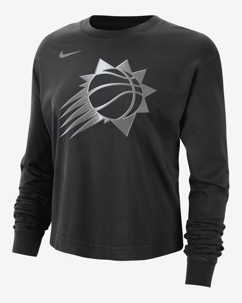 Phoenix Suns Courtside Women's Nike NBA Shine Boxy Long-Sleeve T-Shirt 1