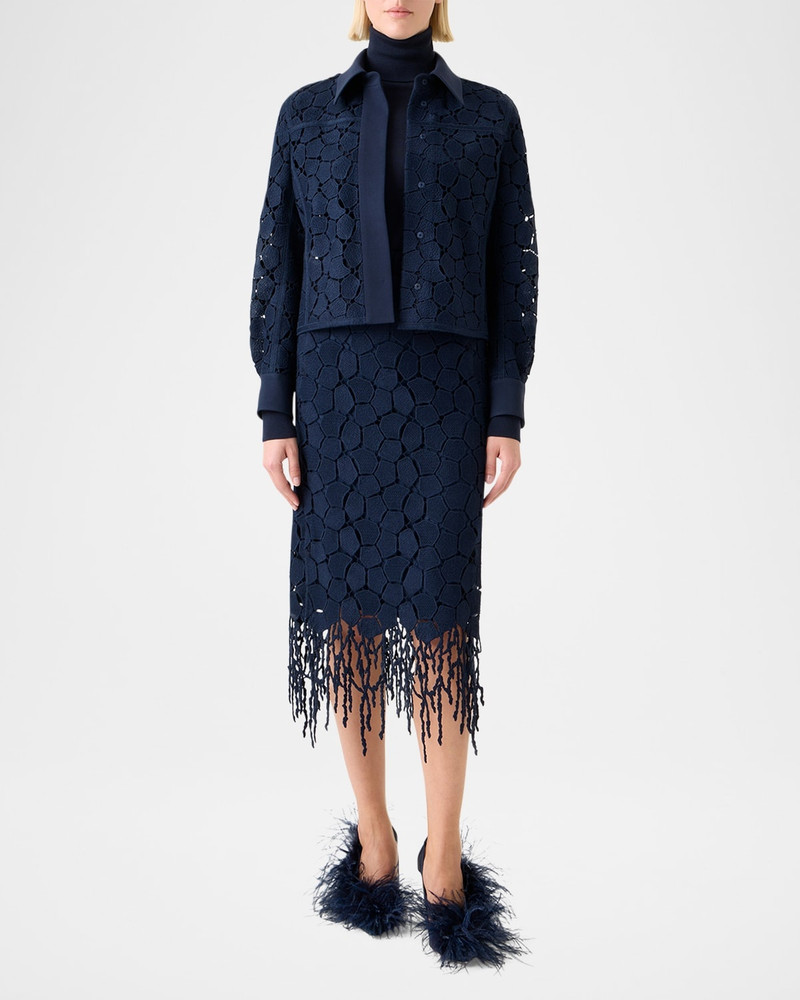 AKRIS Talitha Broken Stones Embroidered Jacket outlook