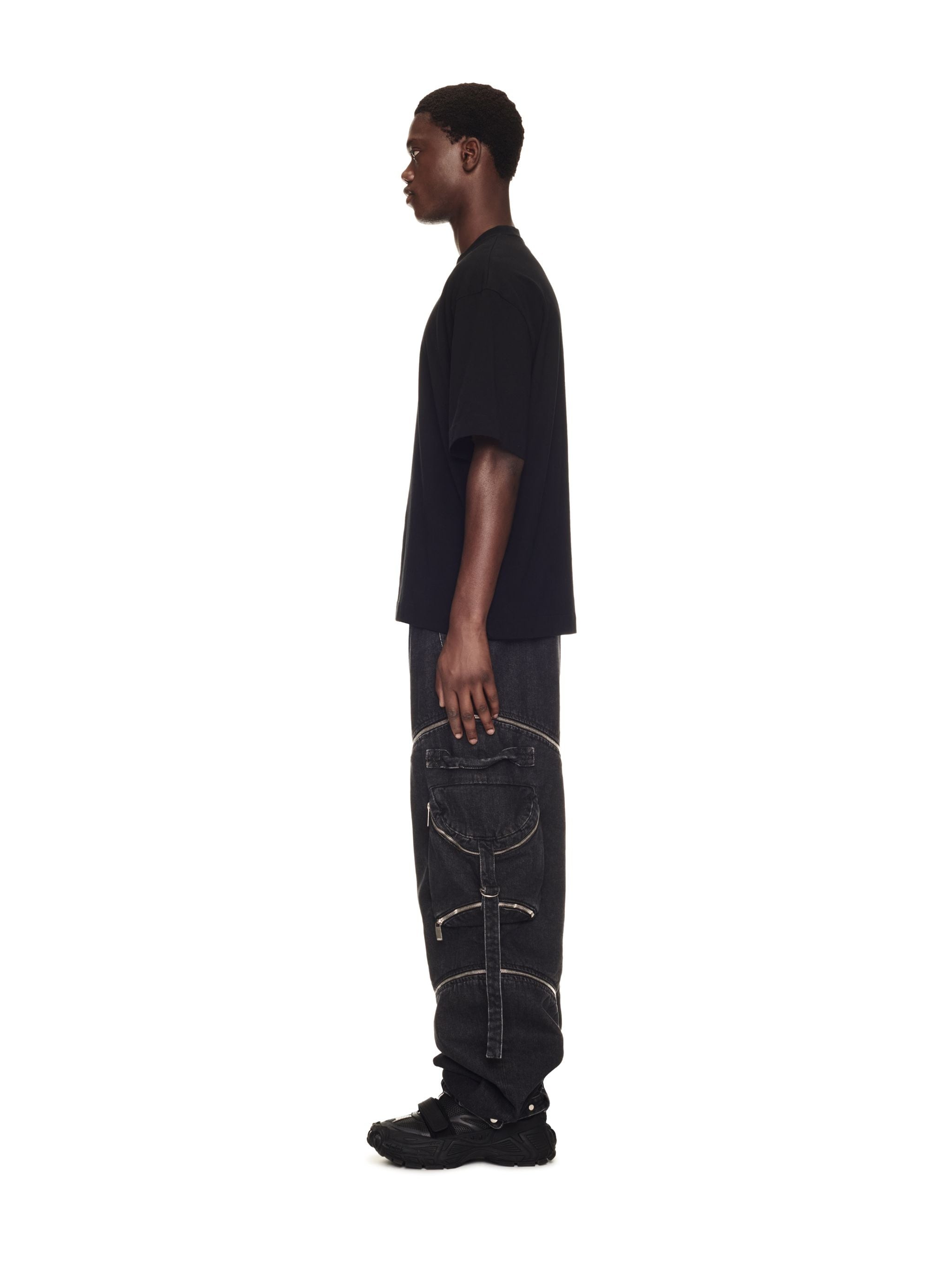 Zip Denim Cargo Pant - 3