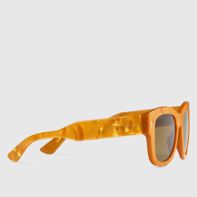 GUCCI Rectangular-frame sunglasses outlook