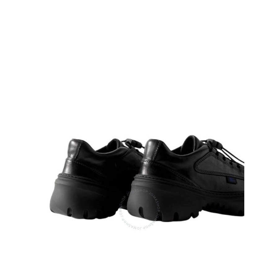 Burberry Leather Scoot Lace-Up Sneakers - 4