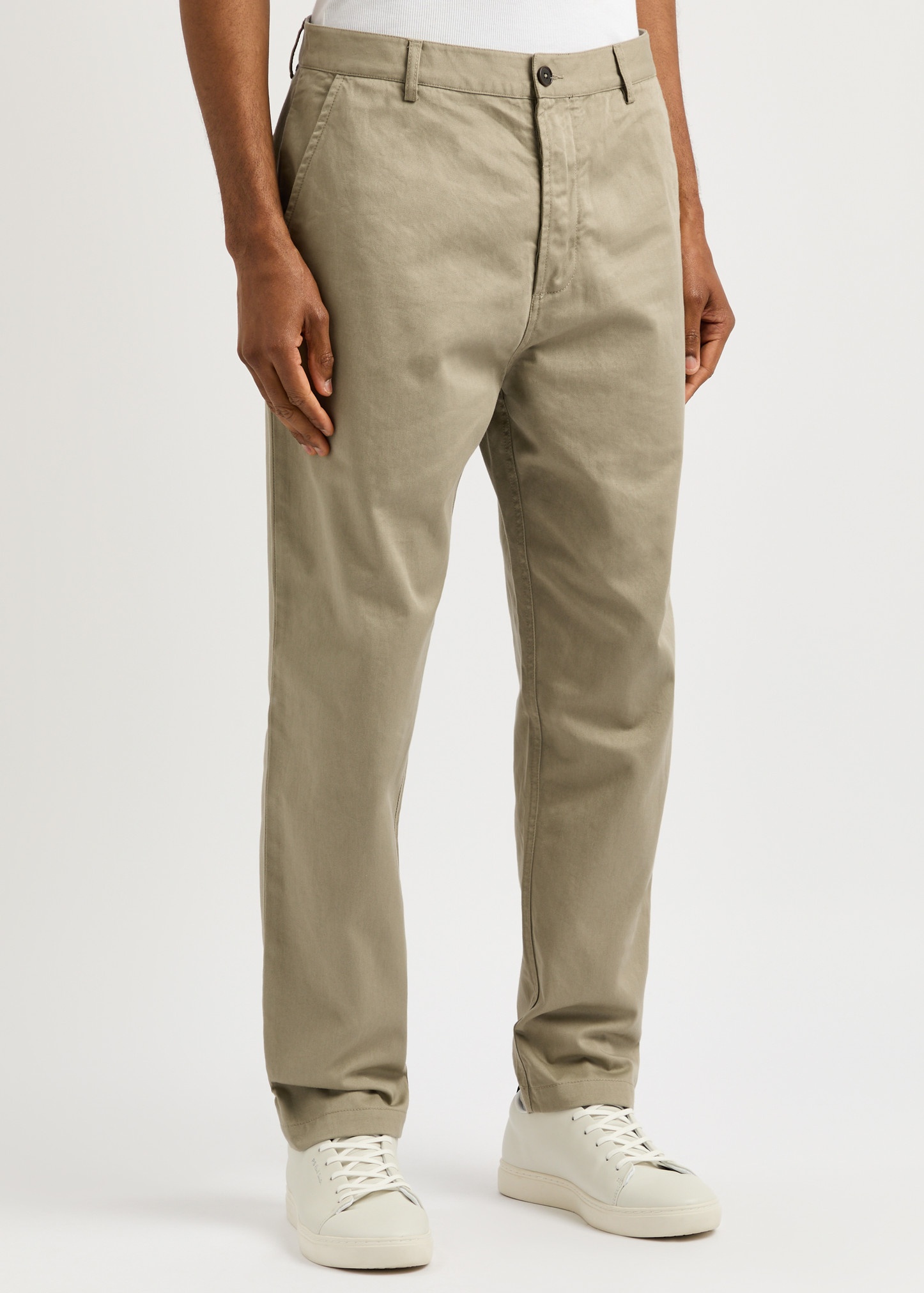 Military cotton-twill chinos - 2