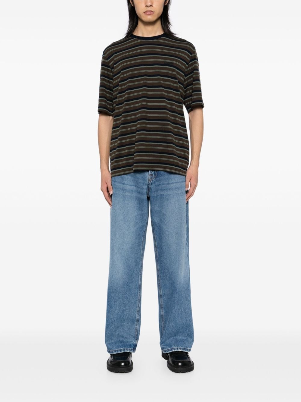striped short-sleeved T-shirt - 4