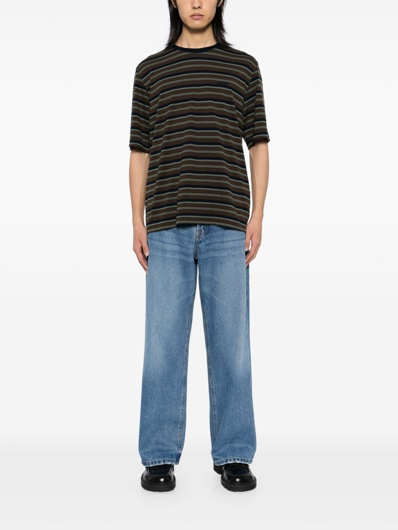 AMI Paris striped short-sleeved T-shirt outlook