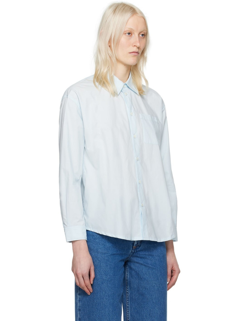 Blue 'Boyfriend Avec Logo' Shirt 2